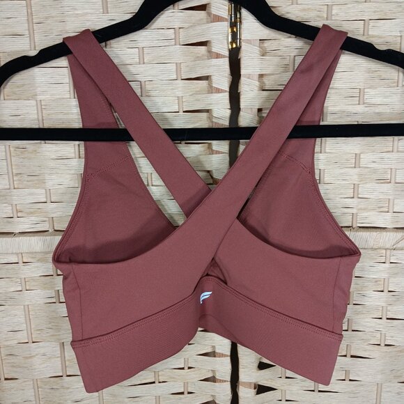 Fabletics Pure Luxe Set Leggings Sports Bra Medium Moonlight Mauve Crossover 7/8 - Picture 5 of 9